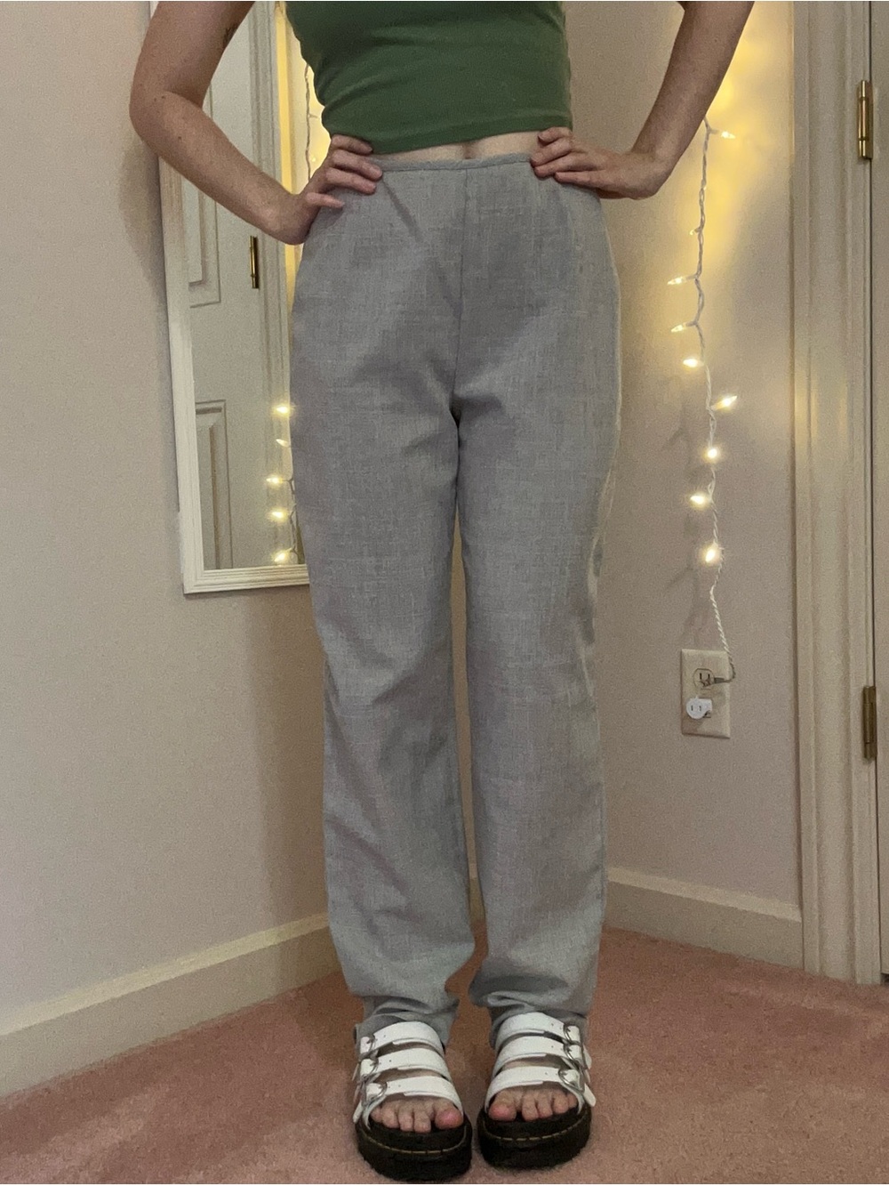 Vintage 90s City Triangles Grey Pants
